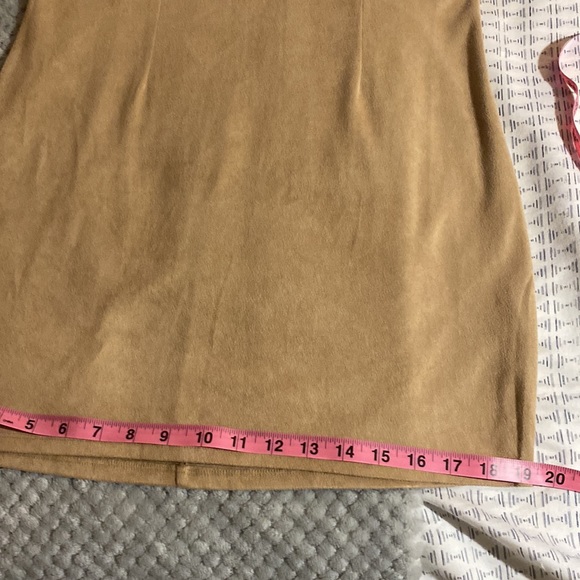 Bebe tan faux suede mini dress, size large - Picture 7 of 7